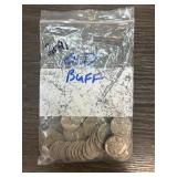 Bag of Buffalo Nickels with Mixed Dates