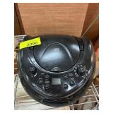 Black Portable CD Player and Radio