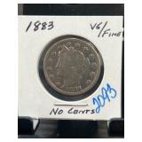 1883 Liberty Head Nickel No Cents