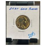 2013 24KT Gold-Plated Buffalo Nickel