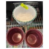 Three Ceramic Bowls with Patterns