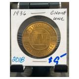 1936 Westinghouse Golden Jubilee Medallion in Hold