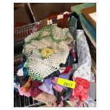 Patchwork Quilt with Crochet Doily