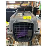 Petmate Plastic Pet Carrier with Purple Pad