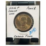 2016 P Gerald Ford Dollar Coin in UNC Condition