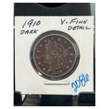 1910 Liberty Head Nickel in a Holder