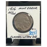 1916 Buffalo Nickel Mint Error Coin