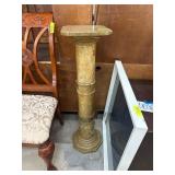 Polished Marble Pedestal Column Stand