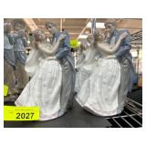 Porcelain Figurines of Dancing Wedding Couple