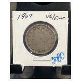 1907 Liberty Head Nickel in VG/F Condition