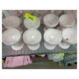White Pedestal Goblets