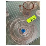 Pink Glass Mother Goose Nursery Set
