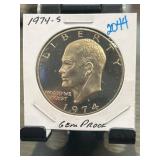 1974-S Eisenhower Dollar Gem Proof Coin