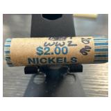 Roll of Nickels with WWII Marking