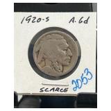 1920-S Buffalo Nickel Coin in Holder