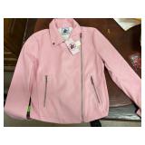 Juicy Couture Pink Faux Leather Jacket