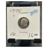 1995-S Roosevelt Dime Proof Coin