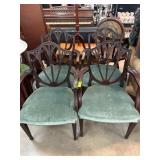 Four Hepplewhite Style Wooden Chairsï¿½