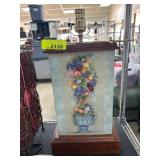 Fruit Motif Table Lamp With Wooden Base