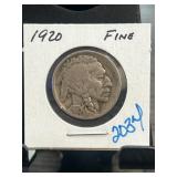 1920 Buffalo Nickel in Fine Condition