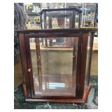 Wood and Glass Display Case by Bombay Company