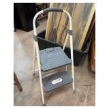 Cosco Two-Step Folding Ladder in Gray and White