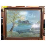 Landscape Oil Painting Signed by Navanee Young