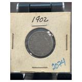 1902 Liberty Nickel in Carded Holder