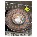 Hand-Painted Mexican Tonala Pottery Plate
