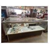 Glass Display Case with Damaged Panels