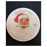 Norman Rockwell Santa Claus Plate 1988