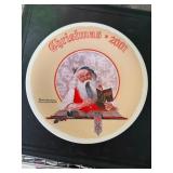 2001 Knowles 'Bookkeeper Santa' Plate