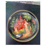 Russian Decorative Plate with Snegurochka Theme