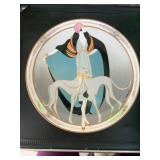 Art Deco Plate by Marc Mouclier with COA