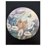 Alluring Lilies Plate by Lily Chang