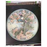 Porcelain Plate with Bird and Floral Motif