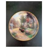 Thomas Kinkade September Cobblestone Lane Plate