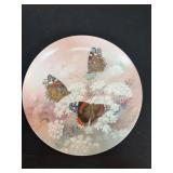 Red Admirals Collectible Plate by Lena Liu