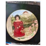 Knowles Collectors Plate: Abigail in the Rose Gard