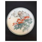 Decorative Porcelain Plate with Bird Motif