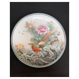 Decorative Chinese Porcelain Plate with Birds Moti