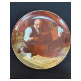 Knowles Norman Rockwell 'Grandpa's Gift' Plate