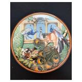 Knowles Collector Plate 'The Jay and the Peacock'