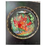 Russian Hand-Painted Decorative Plate