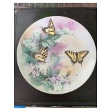 Western Tiger Swallowtails Plate by Lena Liu