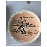 Norman Rockwell Die Walk am Rhein Plate