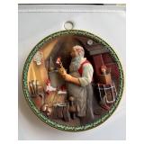 Norman Rockwell 'Santa's Workshop' Plate
