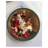 Norman Rockwell 'While Santa Slumbers' Plate