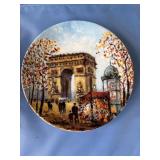 Limoges Porcelain Plate with Paris Scene