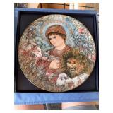 1989 Edwin M. Knowles 'Peaceful Kingdom' Plate